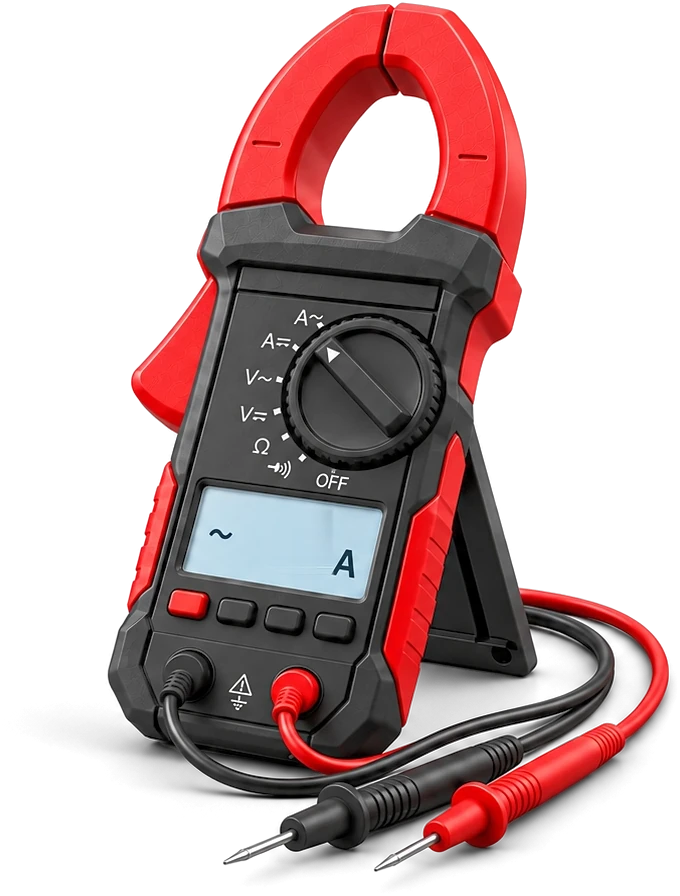 Clamp meter with measuring probes